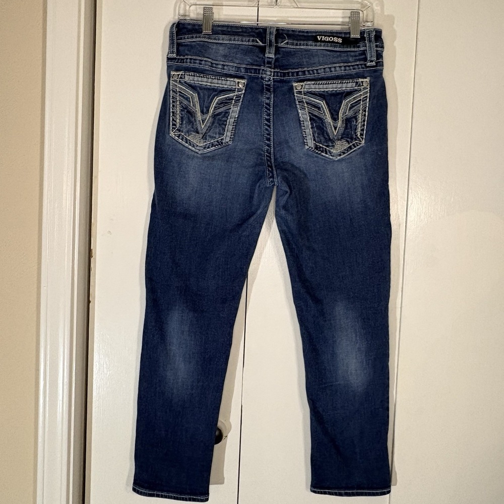 Vigoss Capri Jeans size 8, Heritage Fit Midrise Denim Capris, Inseam 25 Y2K
